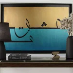 And Only Love line drawing painting