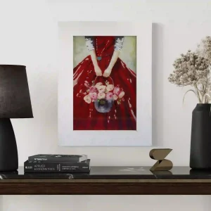 Basket of Love Painting, Reverse Glass Technique