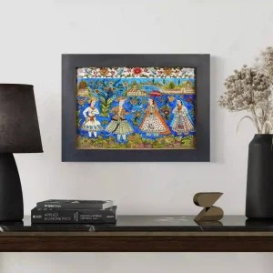 The Engagement Ceremony A Vibrant Reverse Painting Masterpiece