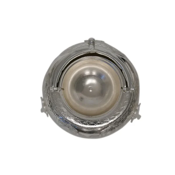 Caviar Dish Handcrafted Silver Plated Embossed