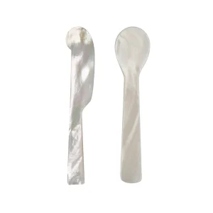 Mother of Pearl Caviar Spoon and Knife Premium Quality